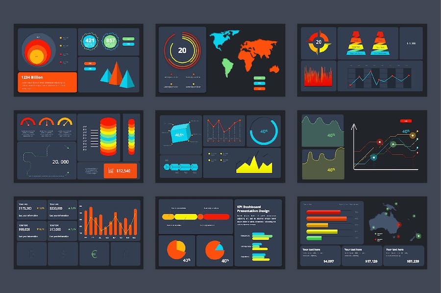 企业运营KPI数据分析报告展示PPT模板 - 顶尖PPT