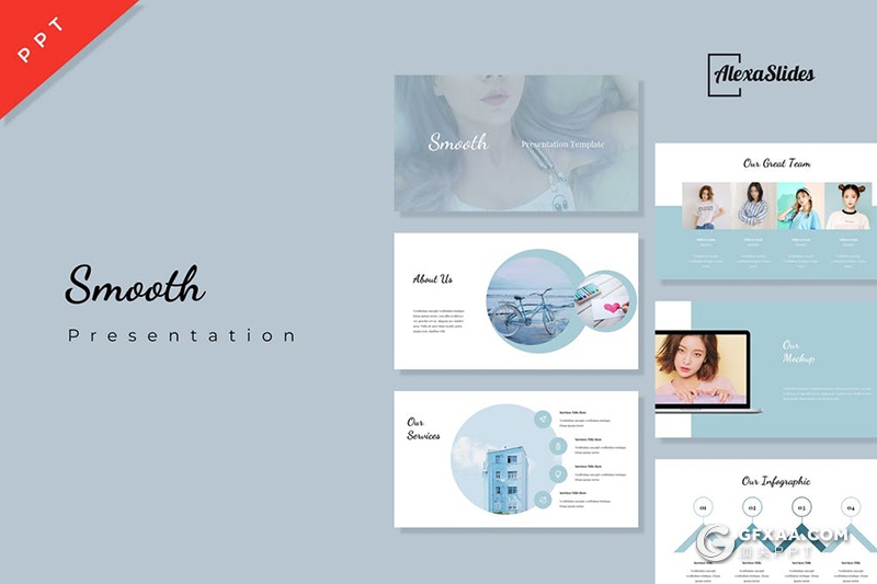 31页极简文艺风格摄影美图展示ppt模板 - 顶尖PPT