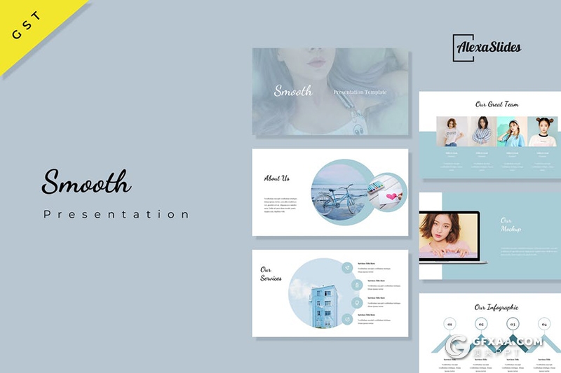 31页极简文艺风格摄影美图展示Google slides模板 - 顶尖PPT