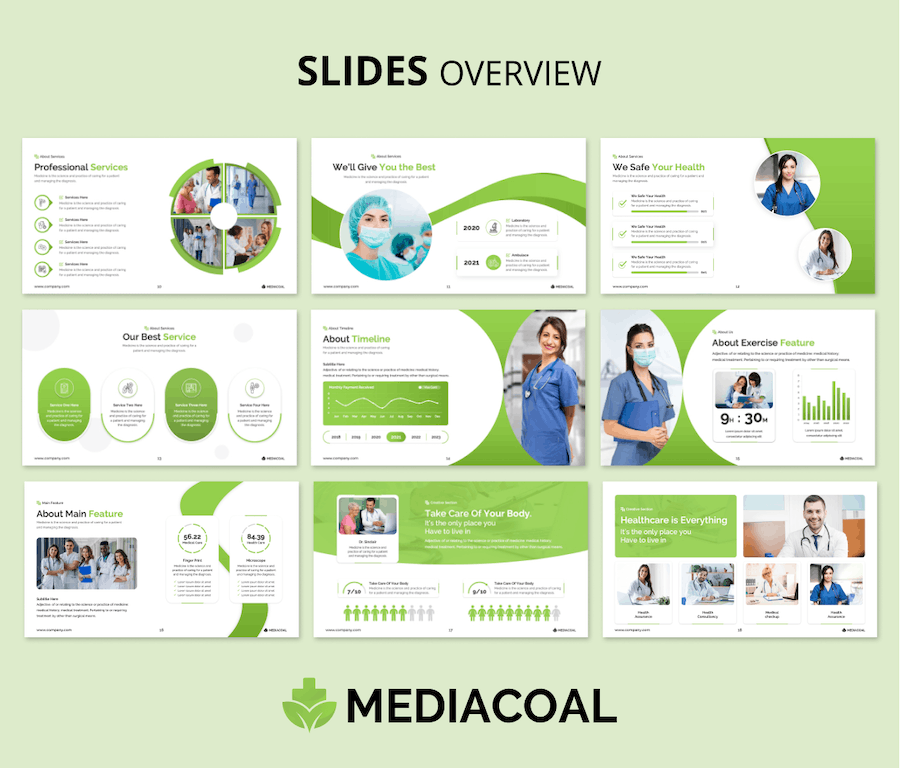 国外医疗行业专业质感PPT模板 - 顶尖PPT