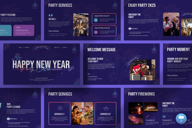 新年快乐活动策划keynote模板模板 - 顶尖PPT