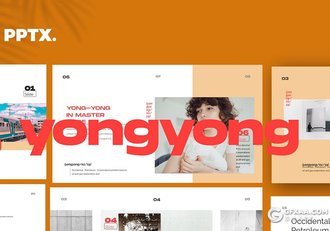 30页国外极简风格摄影图像展示PPT模板 - 顶尖PPT