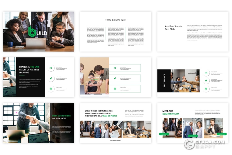 35页商务项目合作公司会议演讲PPT模板 - 顶尖PPT