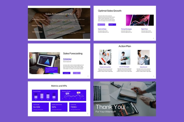 销售增长数据分析PPT模板 - 顶尖PPT