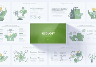 生态环境保护绿化插画图形PPT模板 - 顶尖PPT