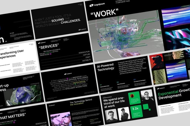 初创人工智能AI科技公司PPT模板 - 顶尖PPT