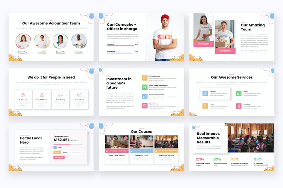 慈善基金会公益宣传主题演讲Keynote模板 - 顶尖PPT