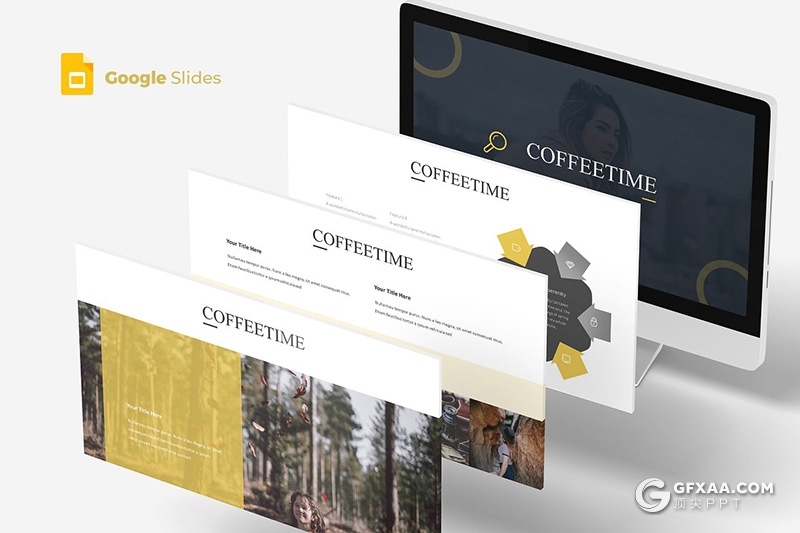 30页5种配色咖啡工艺介绍展示Google slides模板 - 顶尖PPT