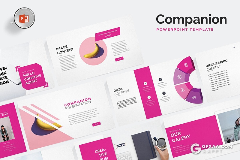 30页5种配色扁平化简约风格ppt模板 - 顶尖PPT