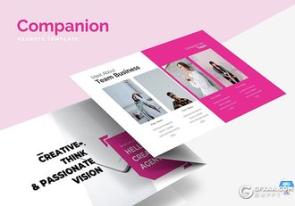 30页5种配色扁平化简约风格keynote模板 - 顶尖PPT