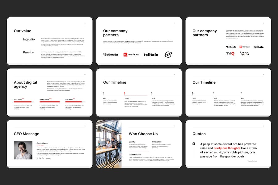 极简风格商务业务合作keynote模板 - 顶尖PPT