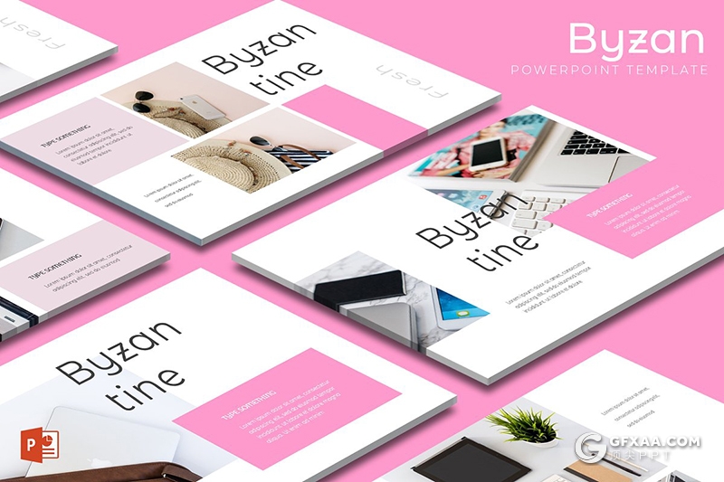 30页5种配色扁平化极简文艺风格ppt模板 - 顶尖PPT