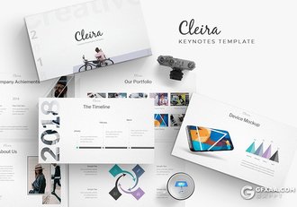 31页5种配色国外商务风格年终总结keynote模板 - 顶尖PPT