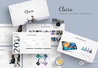 31页5种配色国外商务风格年终总结Google slides模板 - 顶尖PPT