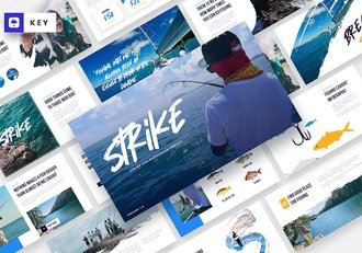 钓鱼俱乐部keynote模板 - 顶尖PPT