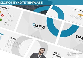 30页国外商务风格keynote模板多种色彩搭配设计 - 顶尖PPT