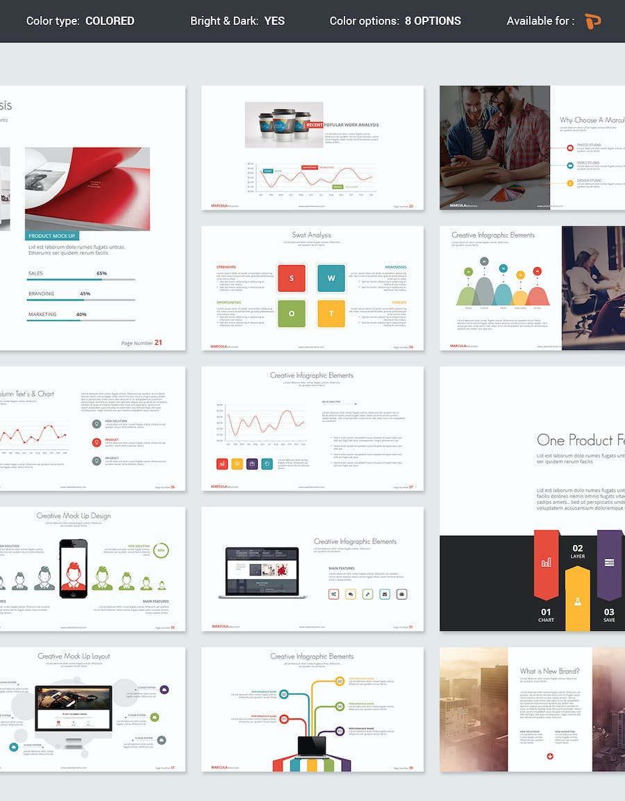 国外高级简约风格商务商业通用PPT模板 - 顶尖PPT