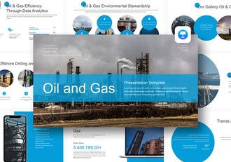 石油和天然气行业keynote模板 - 顶尖PPT