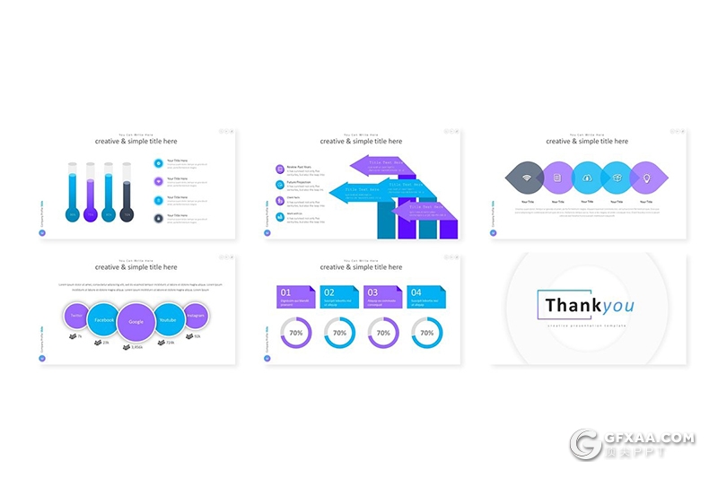30页国外高端设计年终工作总结计划ppt模板 5种主题配色 - 顶尖PPT