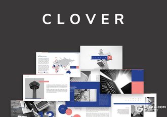 50页国外扁平化极简风格ppt模板 - 顶尖PPT