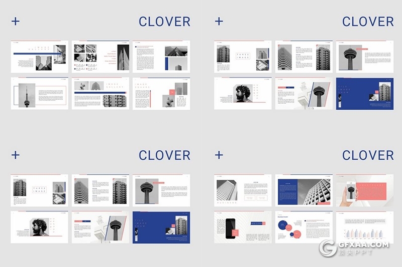 50页国外扁平化极简风格keynote模板 - 顶尖PPT