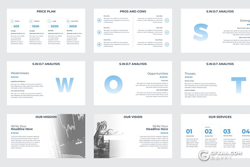 52页扁平化图形设计数字虚拟货币介绍展示PPT模板 5种主题配色 - 顶尖PPT