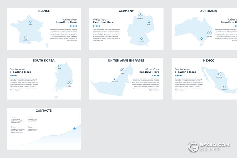 52页扁平化图形设计数字虚拟货币介绍展示PPT模板 5种主题配色 - 顶尖PPT