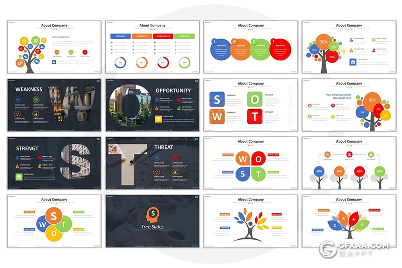 254页国外高端商务图形设计企业商务多用途PPT模板 - 顶尖PPT