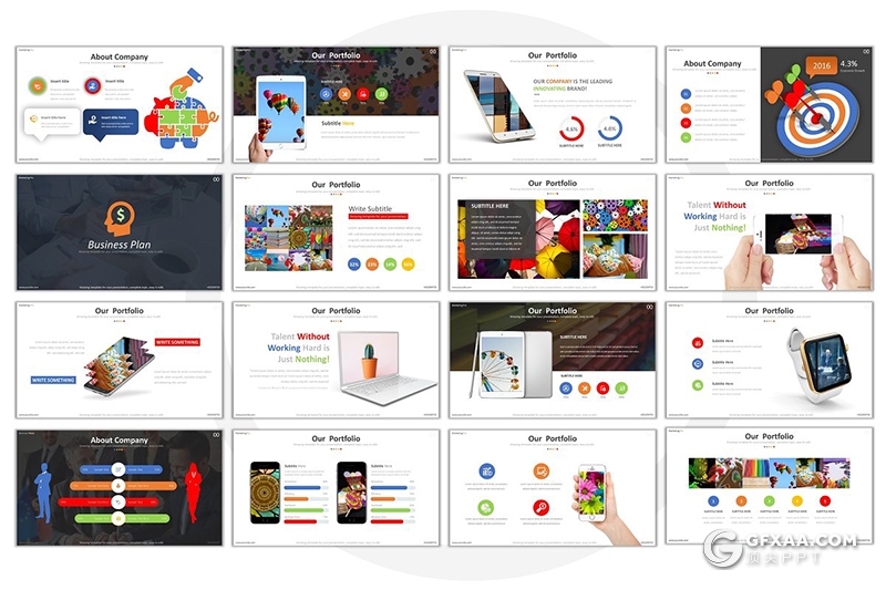 254页国外高端商务图形设计企业商务多用途PPT模板 - 顶尖PPT