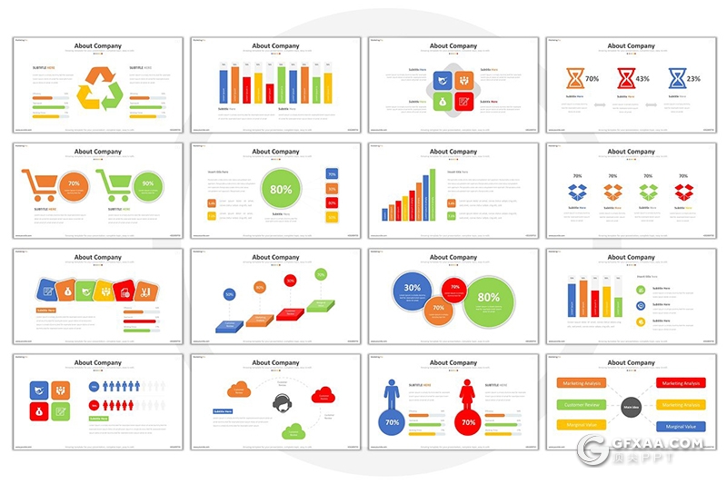 254页国外高端商务图形设计企业商务多用途PPT模板 - 顶尖PPT