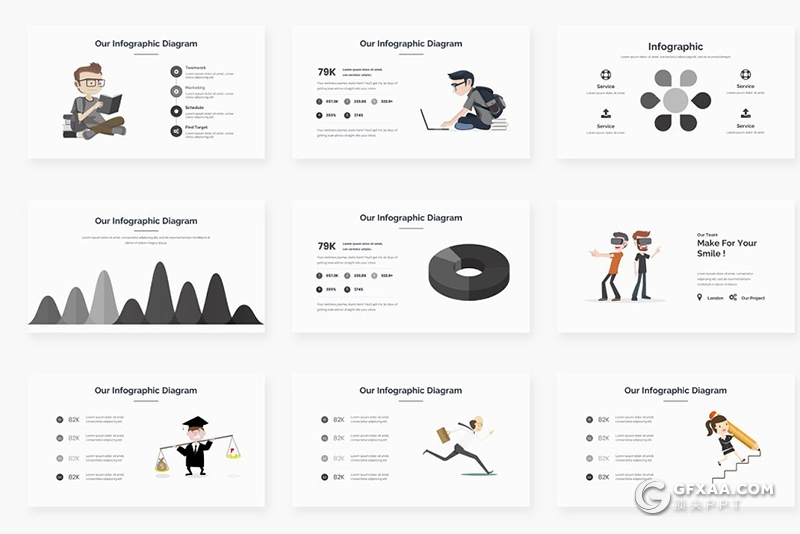 108页简约文艺流行风格PPT模板 - 顶尖PPT