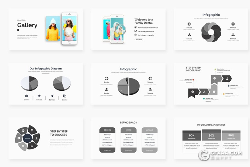 108页简约文艺流行风格PPT模板 - 顶尖PPT