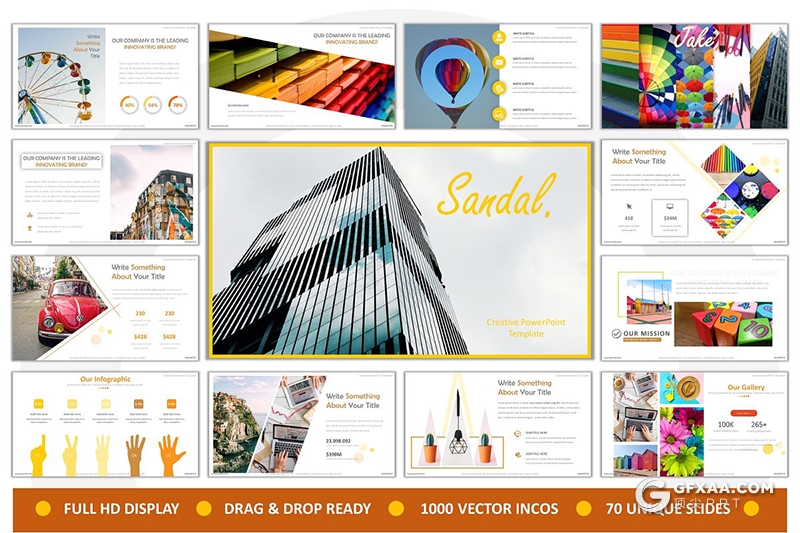 70页国外扁平化商务工作总结计划PPT模板 - 顶尖PPT