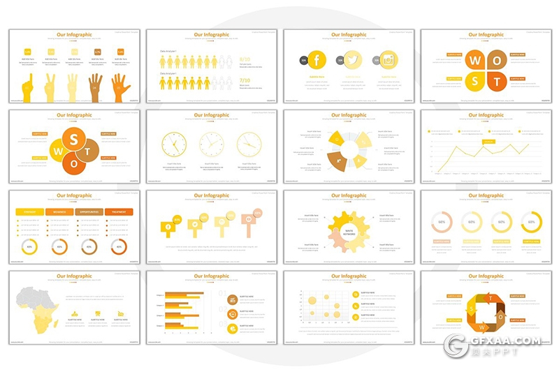 70页国外扁平化商务工作总结计划PPT模板 - 顶尖PPT