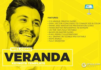 100页扁平化国外创意商务多用途keynote模板 - 顶尖PPT