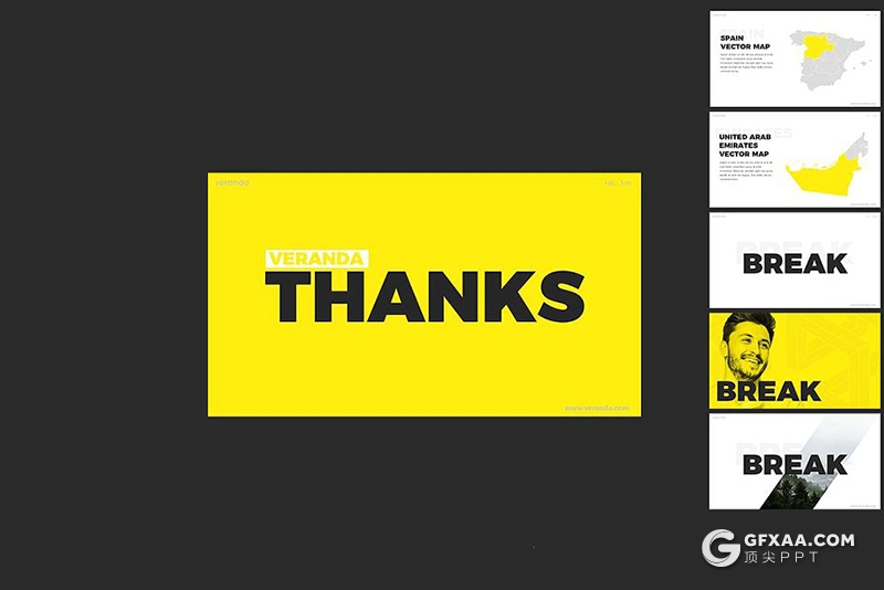 100页扁平化国外创意商务多用途keynote模板 - 顶尖PPT