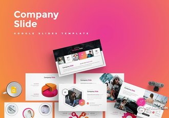 30页5种配色精美时尚流行风格Google slides模板 - 顶尖PPT