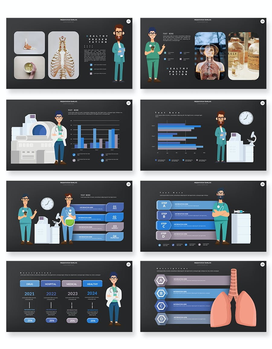 医疗健康医院诊所服务介绍PPT模板 - 顶尖PPT