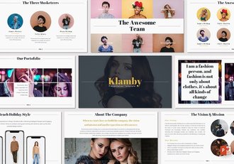 摄影作品集图片相册展示PPT模板 - 顶尖PPT