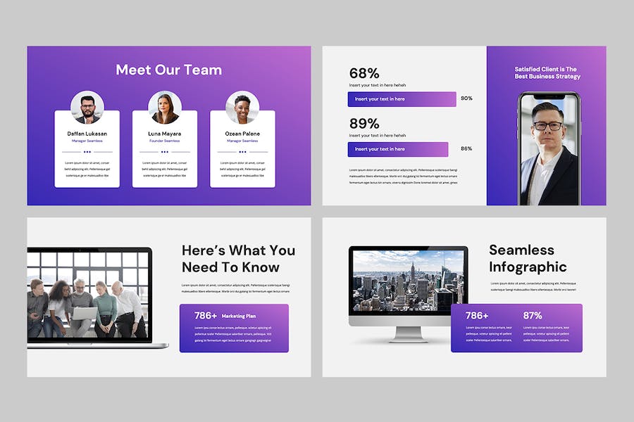 商务企业无缝运营方案PPT模板 - 顶尖PPT