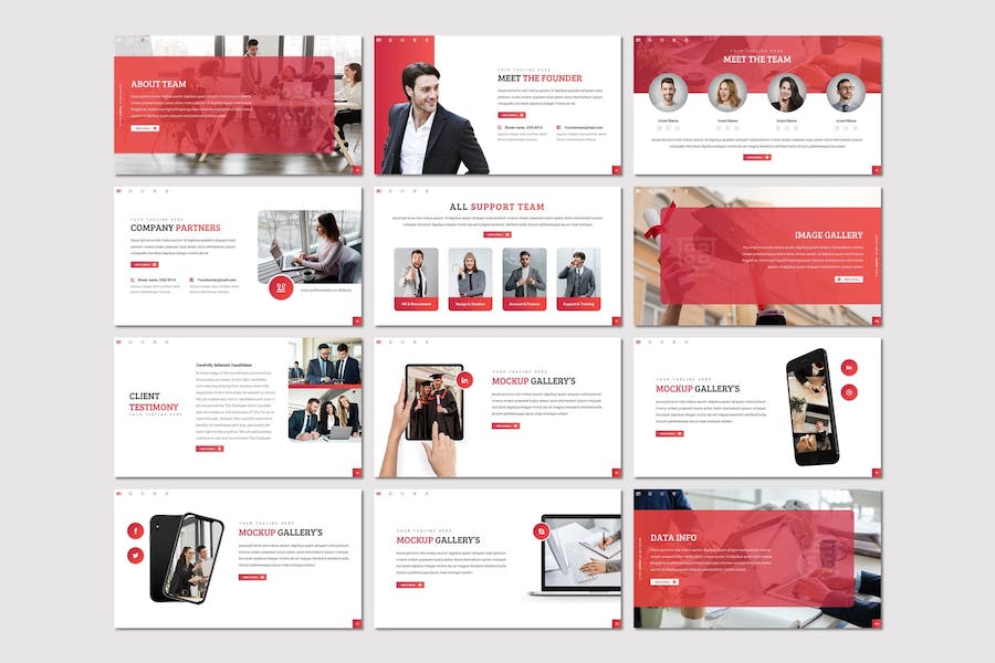 在线教育培训课程教学Keynote模板 - 顶尖PPT