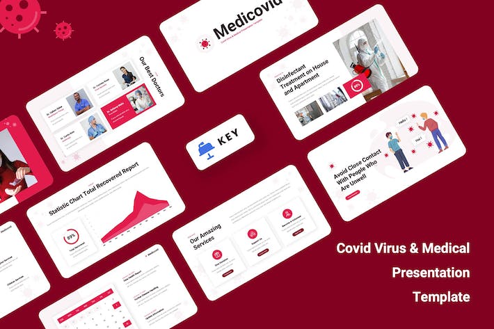 病毒防护治疗keynote模板 - 顶尖PPT