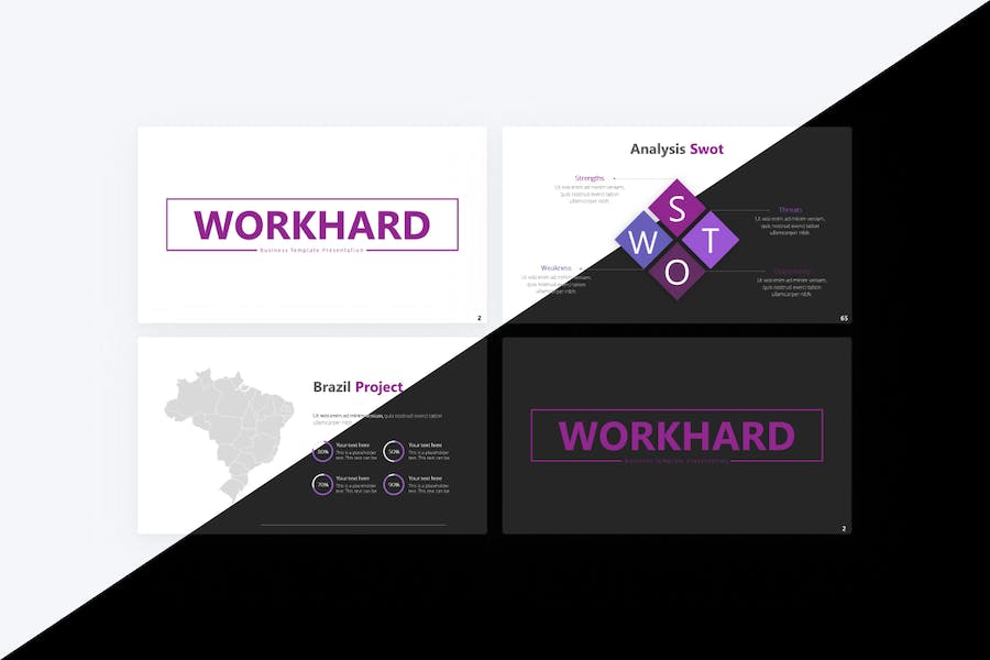 紫色商业计划企业合作营销策划PPT模板 - 顶尖PPT