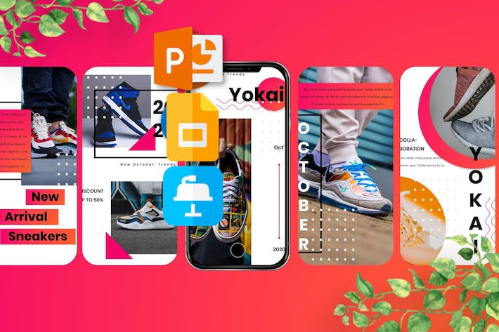 Instagram社交平台故事内容keynote模板 - 顶尖PPT