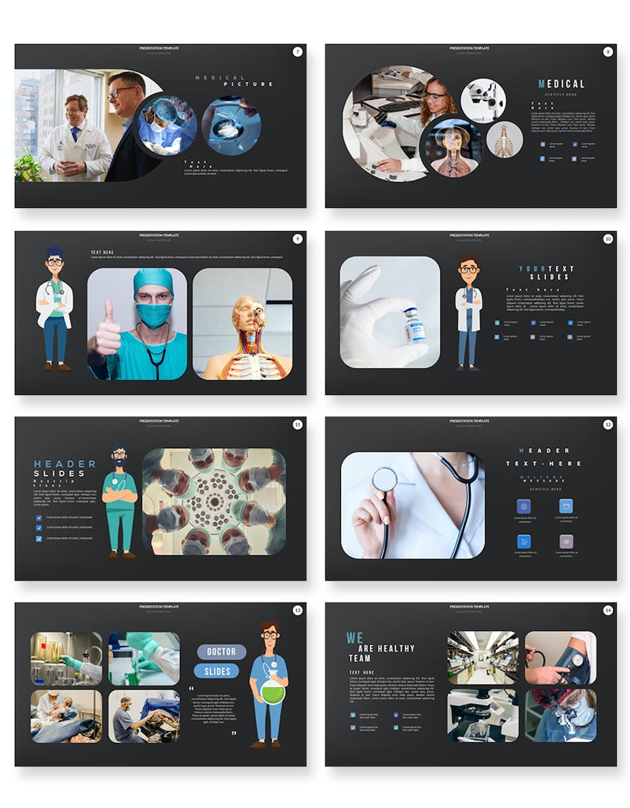 医疗健康医院诊所服务介绍PPT模板 - 顶尖PPT