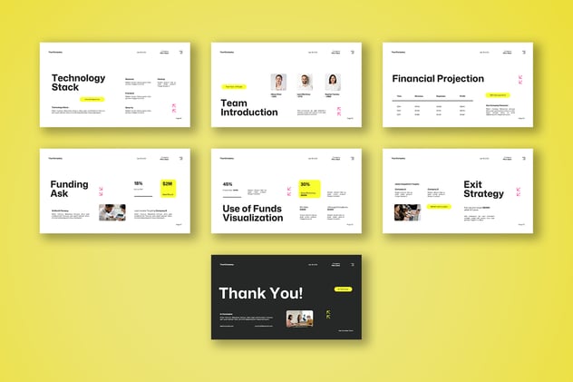 灰黄色白色人工智能科技公司PPT模板 - 顶尖PPT