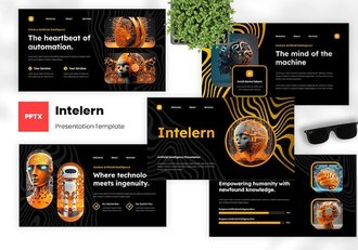 人工智能技术应用讲述装置设备展示PPT模板 - 顶尖PPT