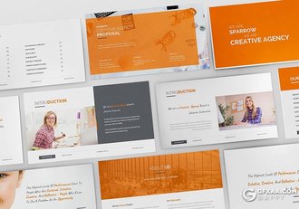 124页欧美商务企业团队介绍工作总结计划ppt模板 - 顶尖PPT