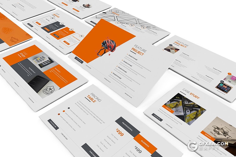 124页欧美商务企业团队介绍工作总结计划Google slides模板 - 顶尖PPT