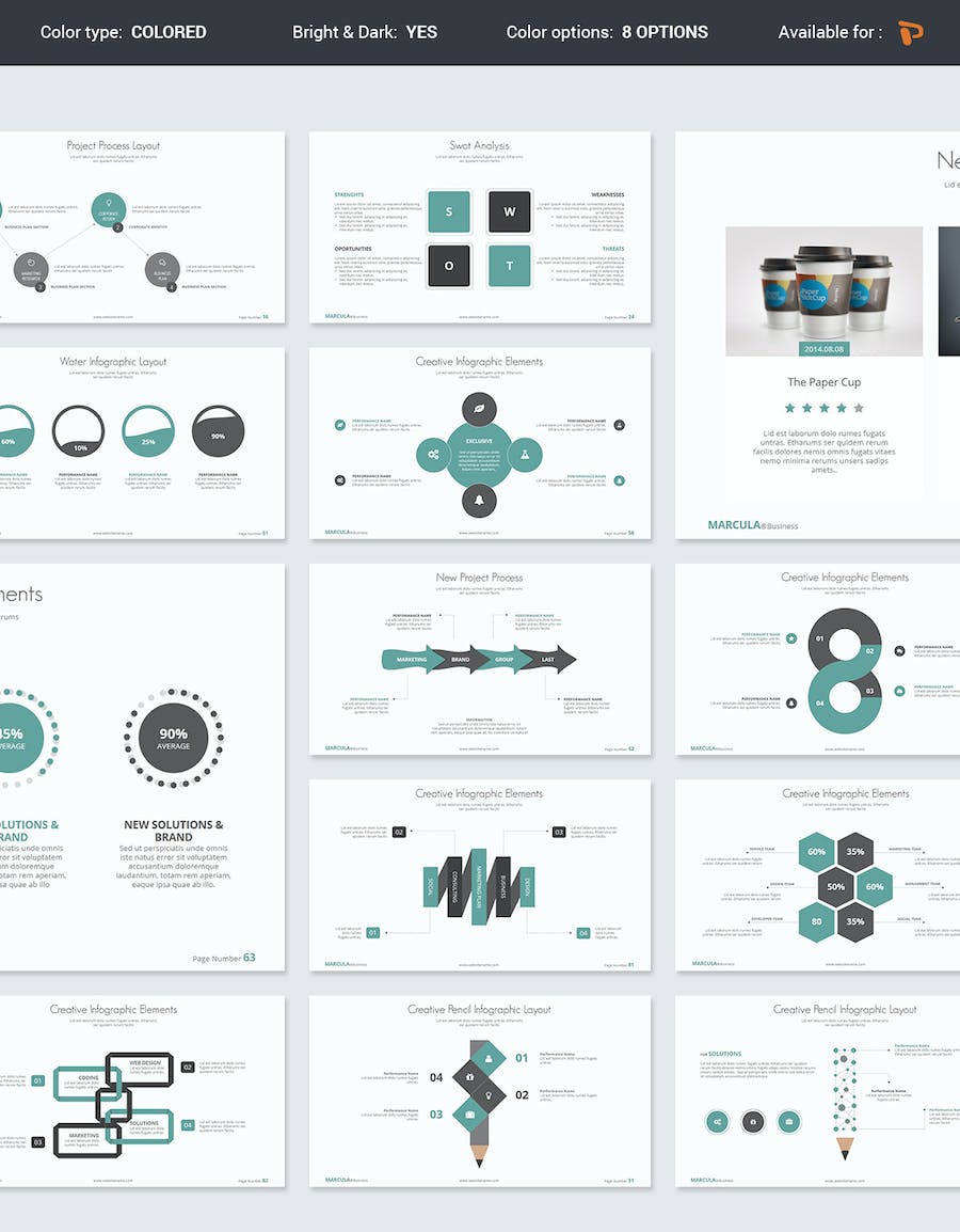 国外高级简约风格商务商业通用PPT模板 - 顶尖PPT